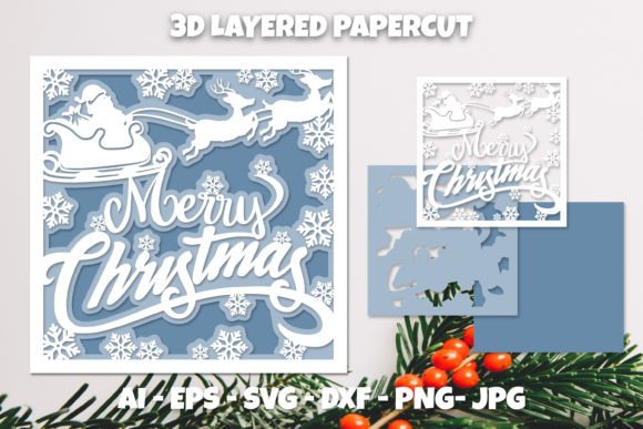 3D SVG Christmas Shadow Box Review