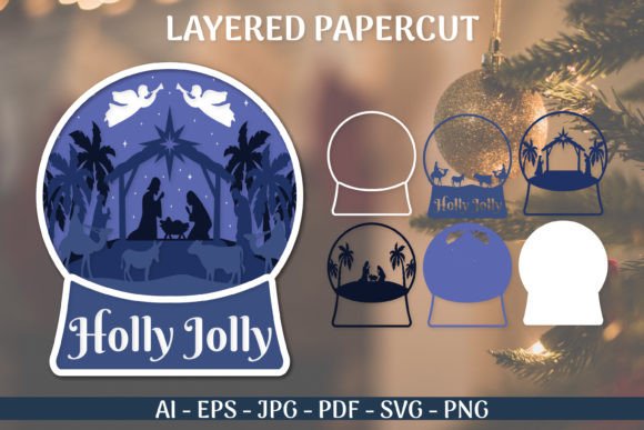 3D SVG Christmas Snow Globe Review
