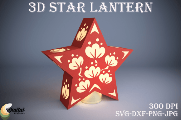 3D SVG Christmas Star for Bloggers