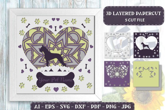 Boxer Papercut: Laser Cutting Wall Decor