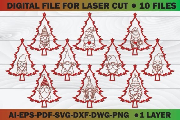Christmas Tree Gnome SVG: Crafts & Graphics