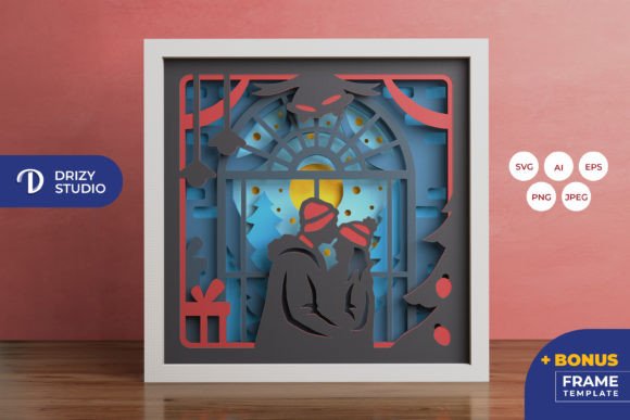 Couple on Christmas Eve 3D SVG: A Designer’s Review