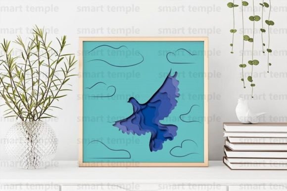 Eagle Shadow Box SVG: Laser Cutting for Shadow Boxes