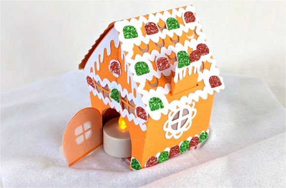 Gumdrop Cottage 3D SVG for Christmas Design