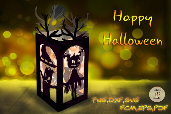 Review: 3D SVG Halloween Lantern Template for Shapes