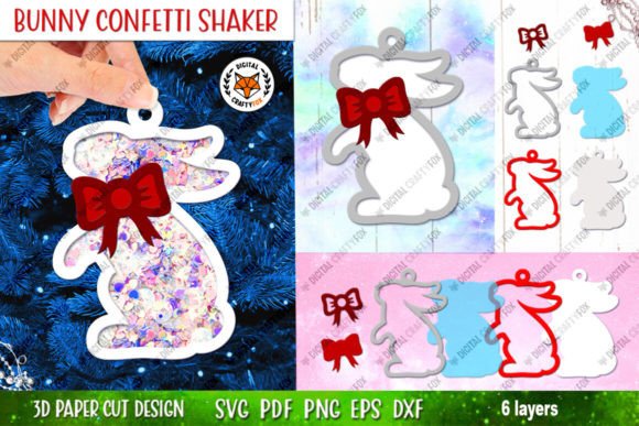 Review: Bunny Confetti Shaker 3D Christmas SVG
