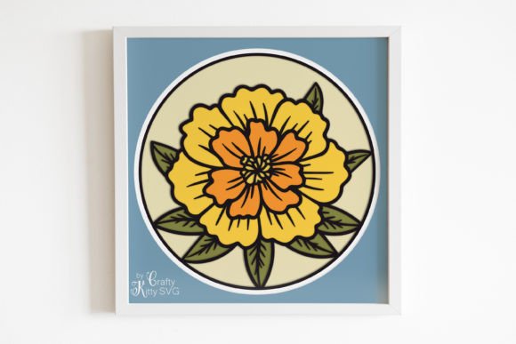 Review: Marigold Flower 3D Shadow Box SVG