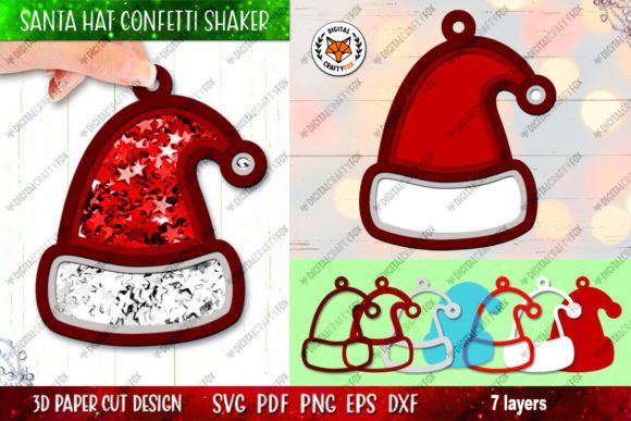 Review: Santa Claus Hat Confetti Shaker SVG for 3D Christmas Projects