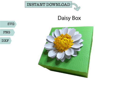 Reviewing Gift Box- Daisy 3D SVG for Paper Flowers