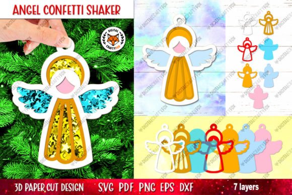 Reviewing the 3D SVG Christmas Angel Shaker