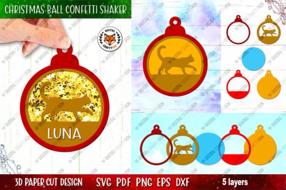 Reviewing the Cat Christmas Ball Confetti Shaker Design