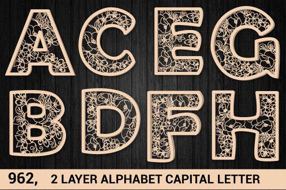 Reviewing the Christmas Alphabet Bundle SVG Layer 962