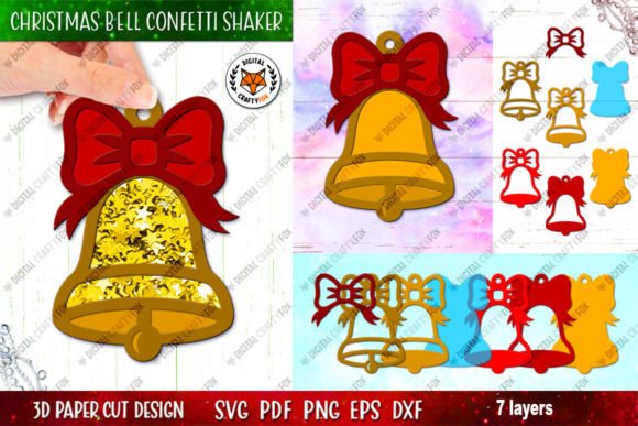 Reviewing the Christmas Bell Confetti Shaker SVG